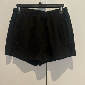 Lululemon Black Athletic Zip Pocket Shorts